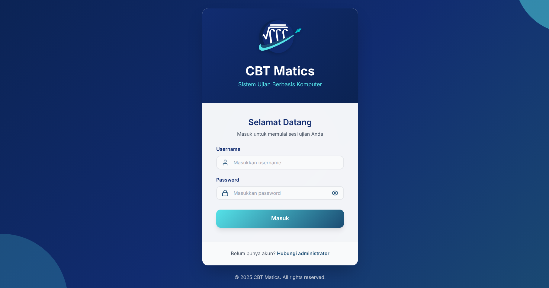 Computer Based Test Platform Web CBT-MATICS: A Scalable Computer-Based Test Platform for Academic ...